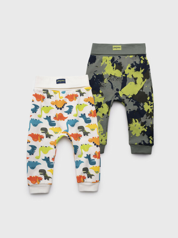 Ползунки детские трикотажные для мальчиков, 2 шт в комплекте