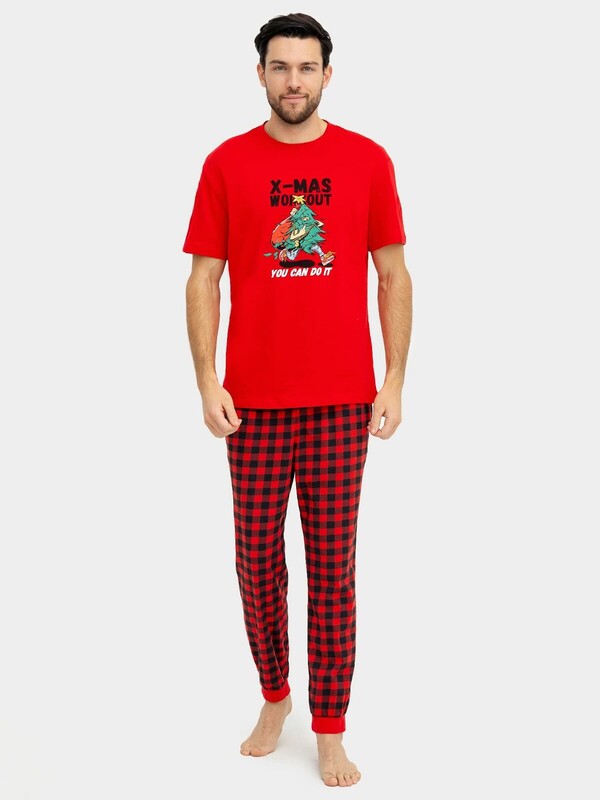 КОМПЛЕКТ МУЖСКОЙ (ФУТБОЛКА, БРЮКИ) 591043