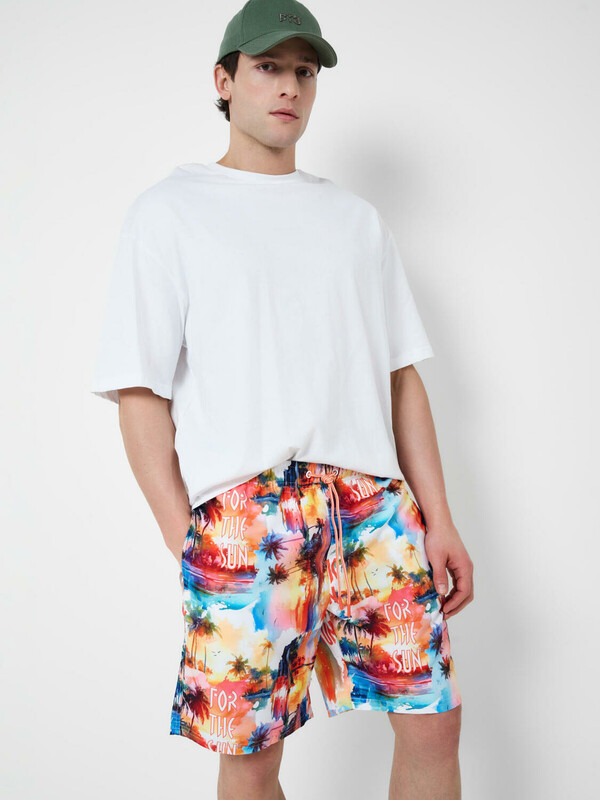 Шорты текстильные плавательные для мужчин, длинные