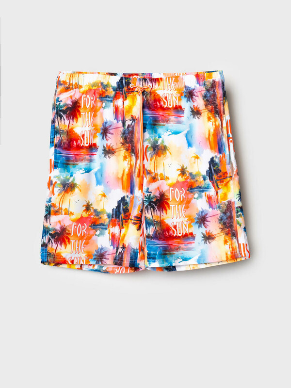 Шорты текстильные плавательные для мужчин, длинные