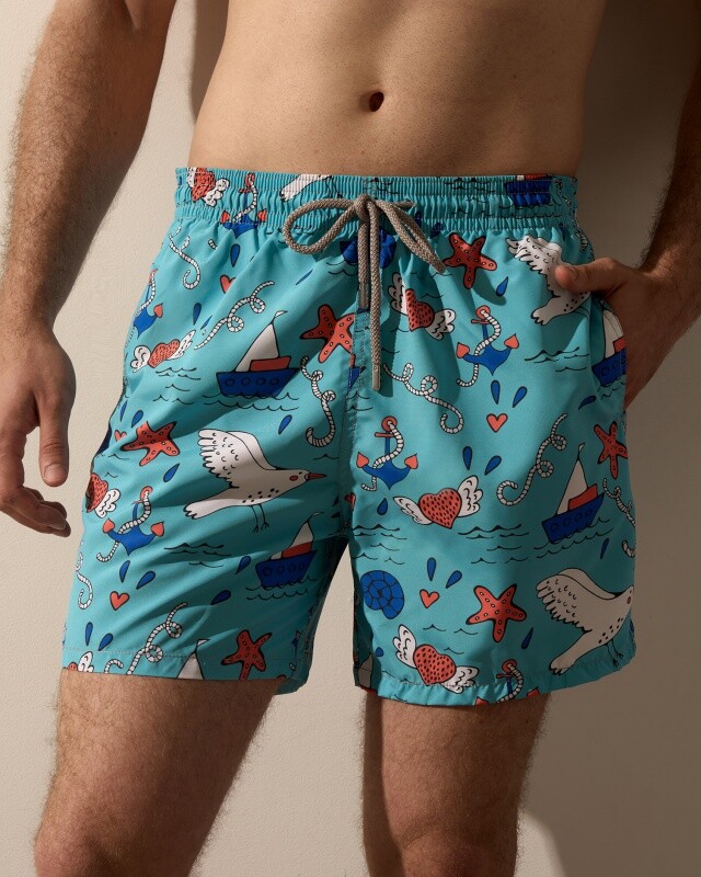 Пляжные шорты:муж. МОДЕЛЬ 1