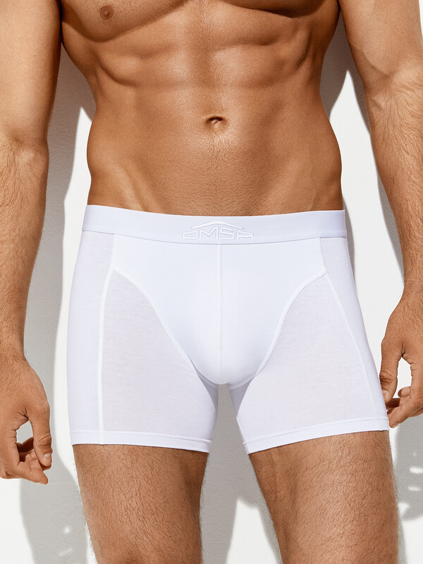 Боксеры Боксеры OmB 1250 Боксеры удлиненные мужские с открытой резинкой,BAMBOO+CO