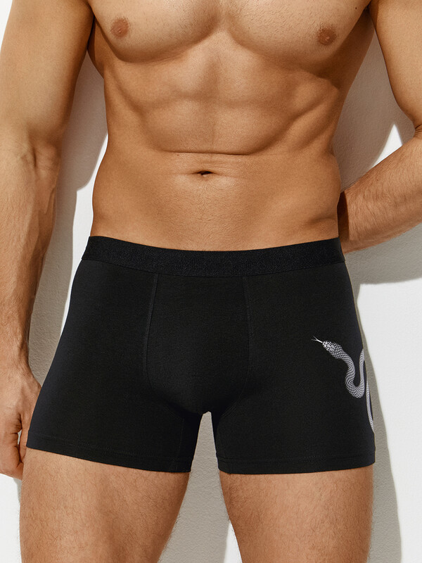 Боксеры Боксеры OmU 1234-24B New Year Боксеры мужские с открытой резинкой, CO