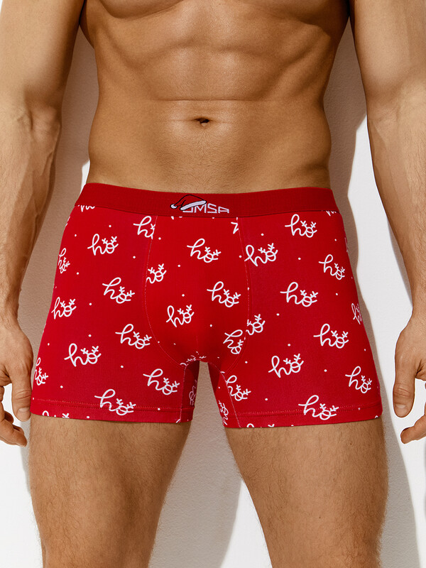Боксеры Боксеры OmU 1234-24B New Year Боксеры мужские с открытой резинкой, CO