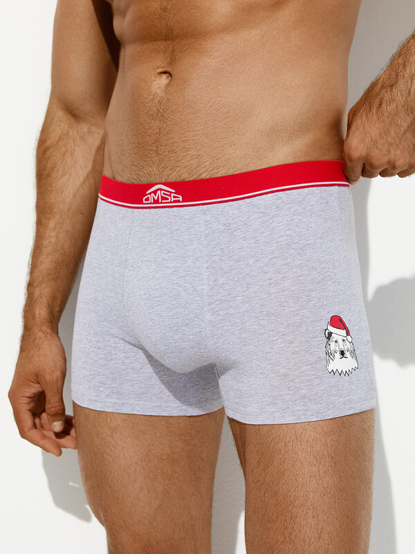 Боксеры Боксеры OmU 1234-25B New Year Боксеры муж. с откр.резинкой, CO