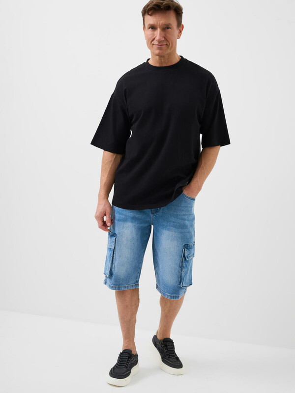 Шорты текстильные джинсовые для мужчин