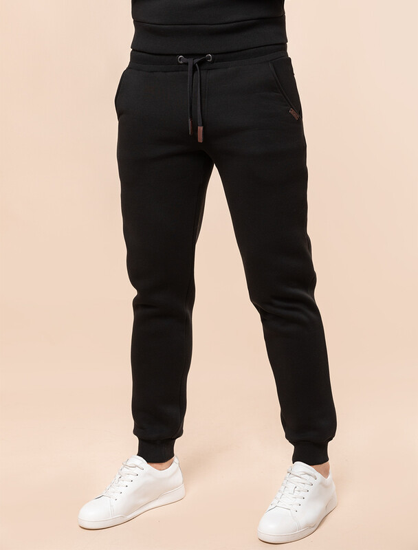 Теплые брюки из футера-трехнитки с начесом