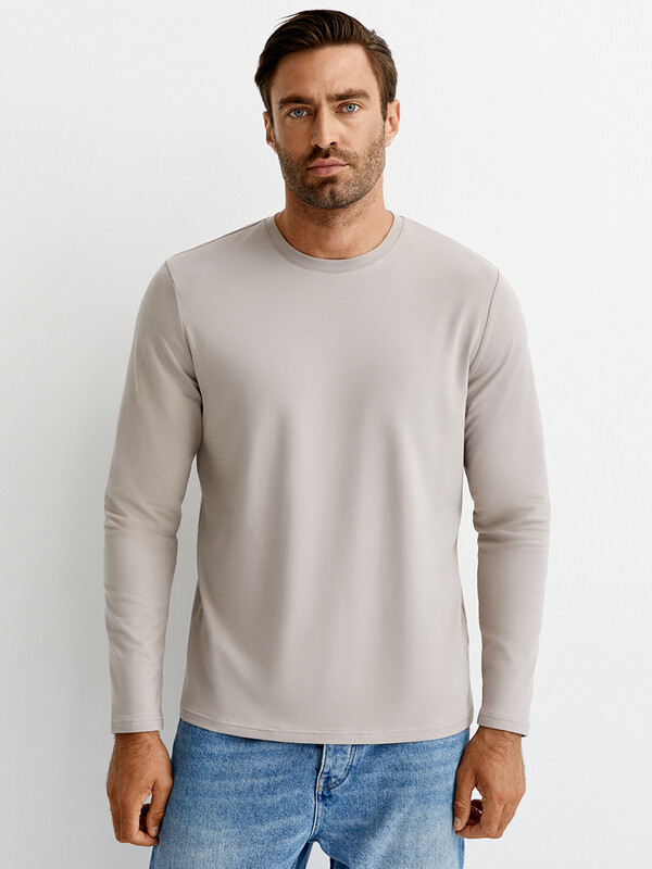 Лонгслив Лонгслив OmT_U 1631 Лонгслив муж. прямого кроя, CO+EL