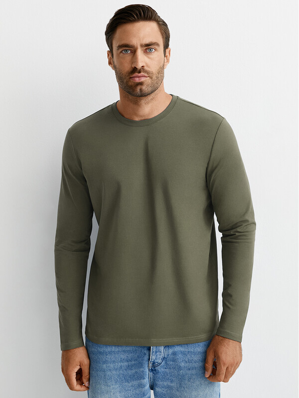 Лонгслив Лонгслив OmT_U 1631 Лонгслив муж. прямого кроя, CO+EL
