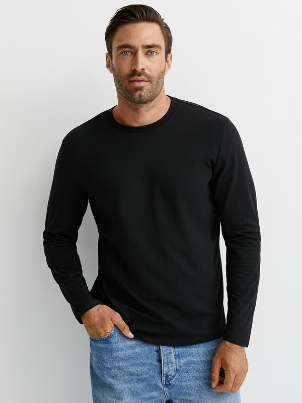 Лонгслив Лонгслив OmT_U 1631 Лонгслив муж. прямого кроя, CO+EL