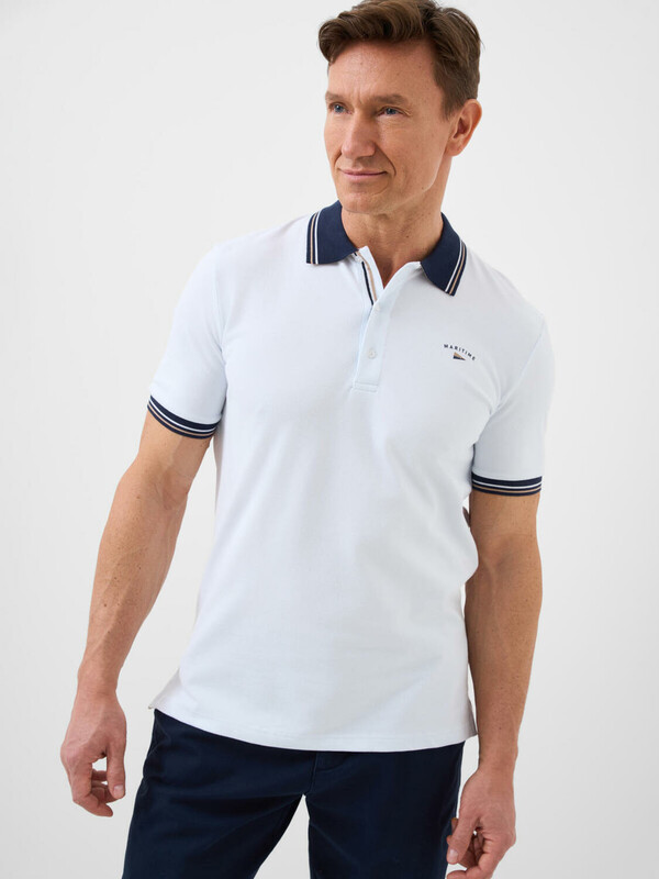 Джемпер трикотажный с воротником поло для мужчин