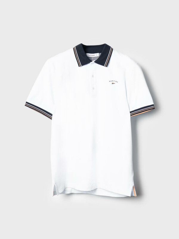 Джемпер трикотажный с воротником поло для мужчин