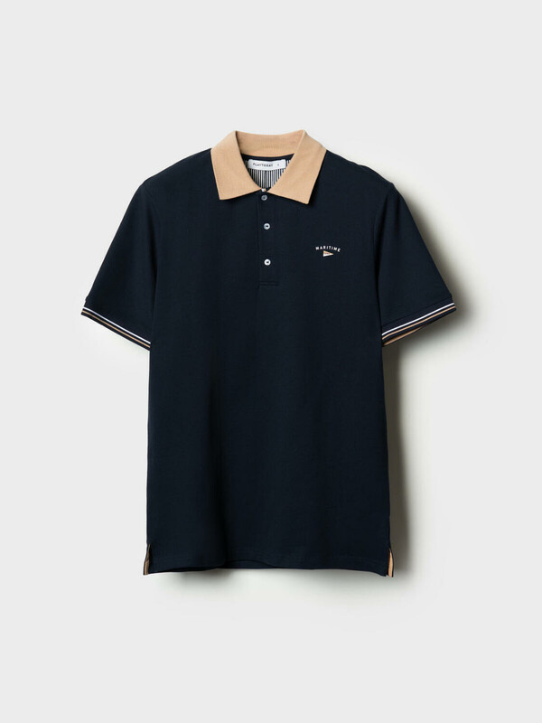 Джемпер трикотажный с воротником поло для мужчин