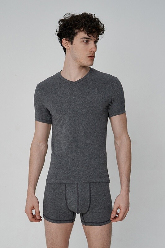 Футболка:муж. СЛИМ V-ВЫРЕЗ