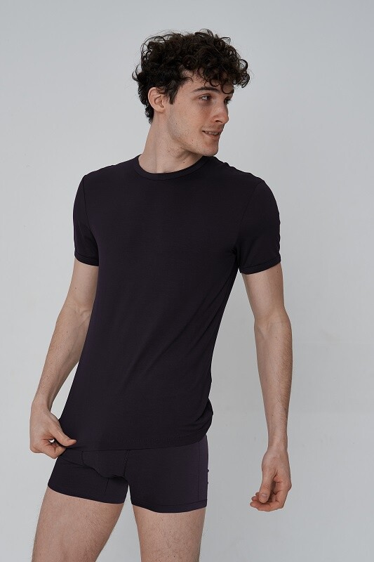 Футболка:муж. СЛИМ U-ВЫРЕЗ