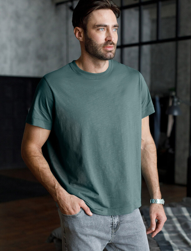 Футболка из фактурного полотна из 100% хлопка