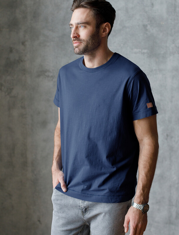 Футболка из фактурного полотна из 100% хлопка