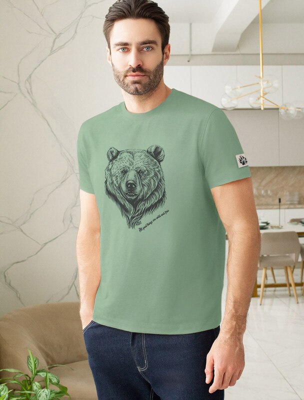 Футболка из премиального хлопка с авторским принтом
