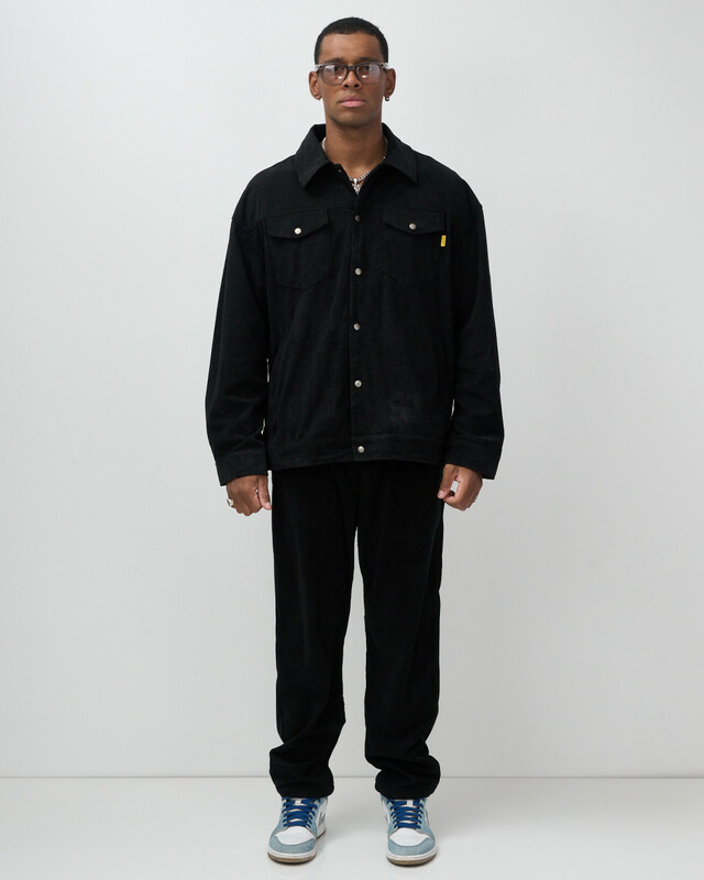 Спортивный костюм мужской весна-лето черного цвета 55040Ch