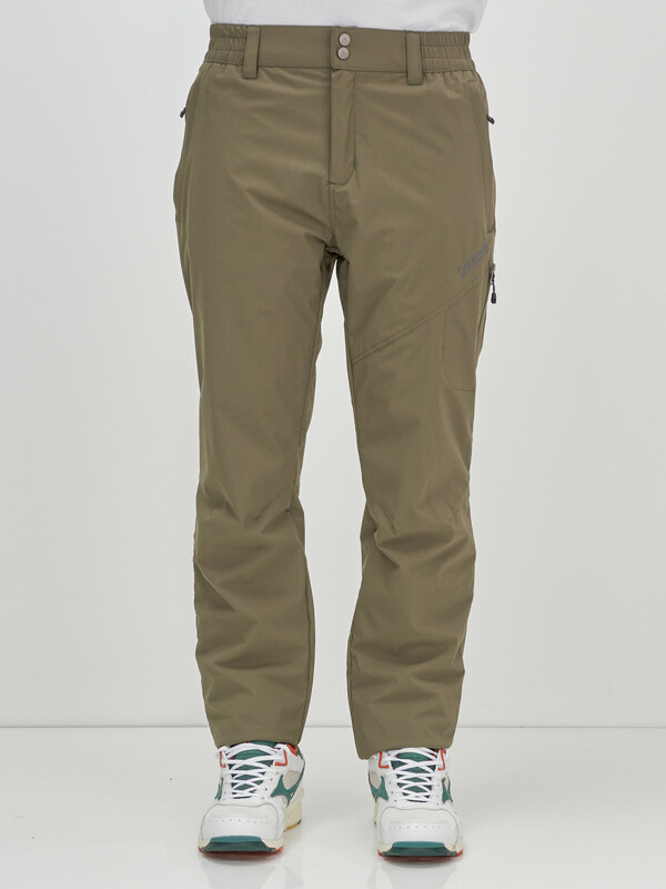 Брюки утепленный мужской зимние спортивные цвета хаки 2211-1Kh