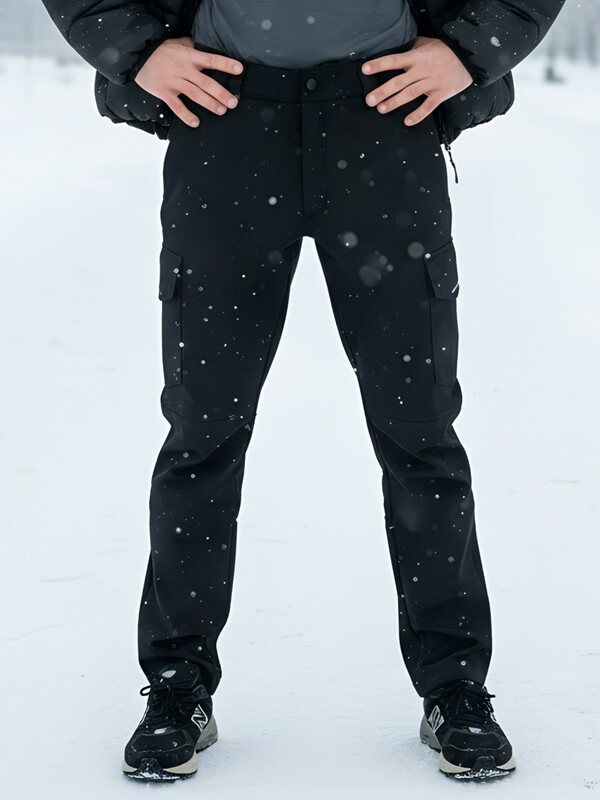 Брюки спортивные софтшелл MTFORCE мужские черного цвета 2403Ch