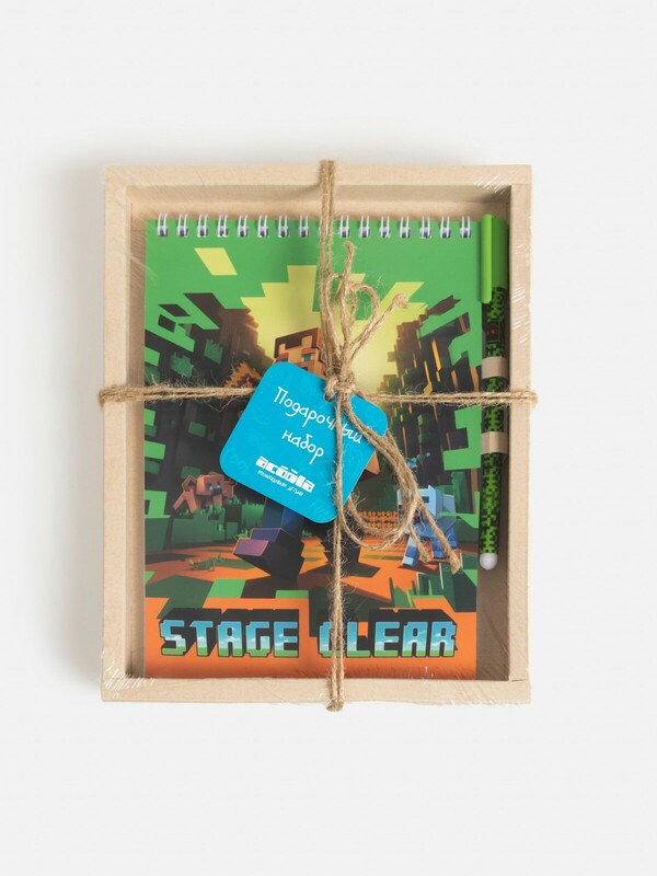 Набор подарочный ( Блокнот А5, 60л и Ручка шариковая, цвет чернил синий) Jed3