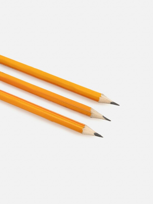 Набор из 3х карандашей ч/г, заточенных, с ластиком, НВ Gawo