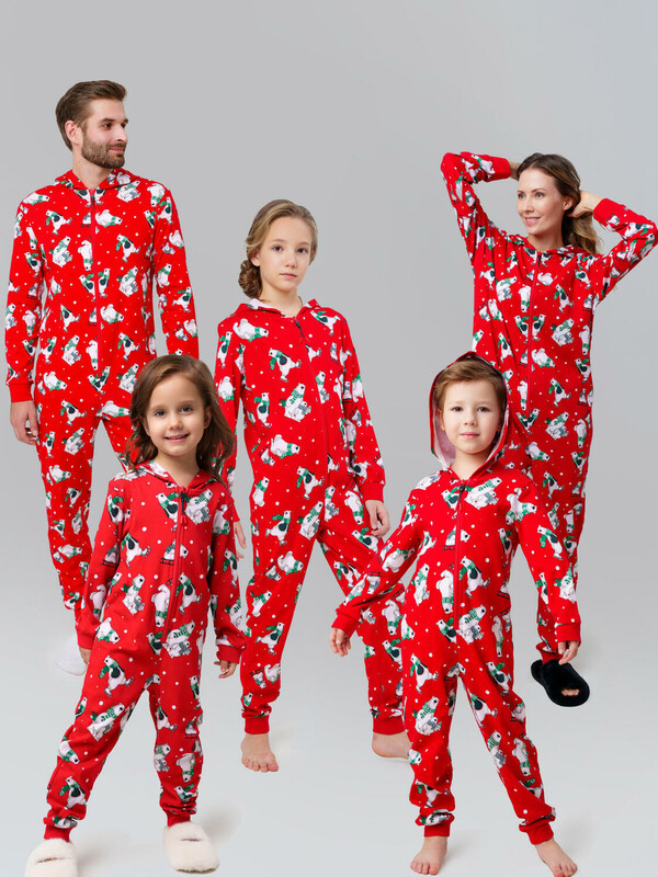 Пижама-комбинезон трикотажная унисекс для детей