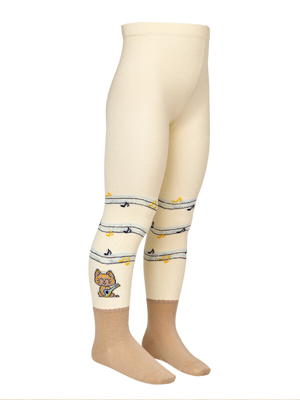 Колготки Колготки OMSA kids Collant  11P61-1 с имитацией носка и рисунком (котик)