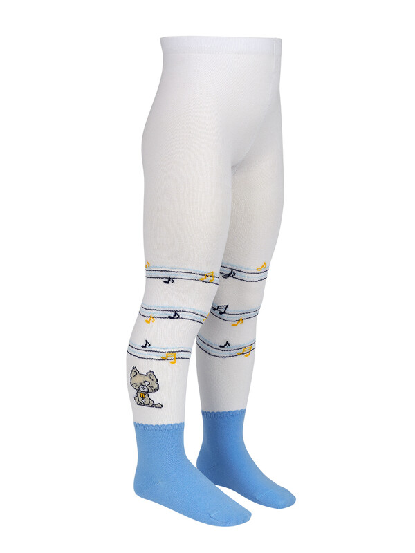 Колготки Колготки OMSA kids Collant  11P61-1 с имитацией носка и рисунком (котик)