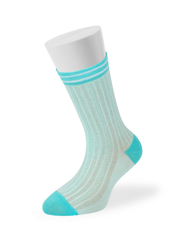 Носки Носки OMSA kids   Calzino 21C00 ажур - цветная пятка и мысок