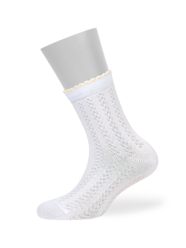 Носки Носки OMSA kids   Calzino 22A03 ажурная косичка и цветочки