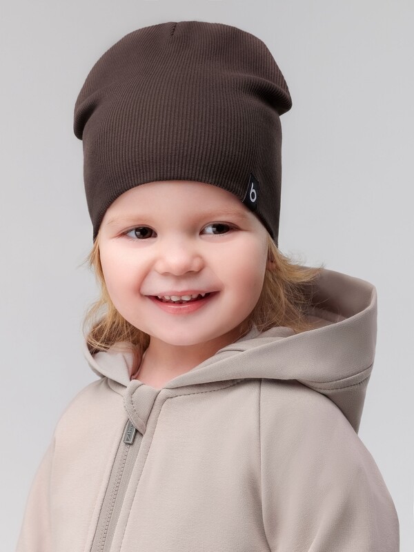 Шапка в рубчик для малышей