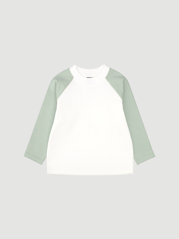Свитшот с рукавом реглан Mjolk Молочный/Milky Green