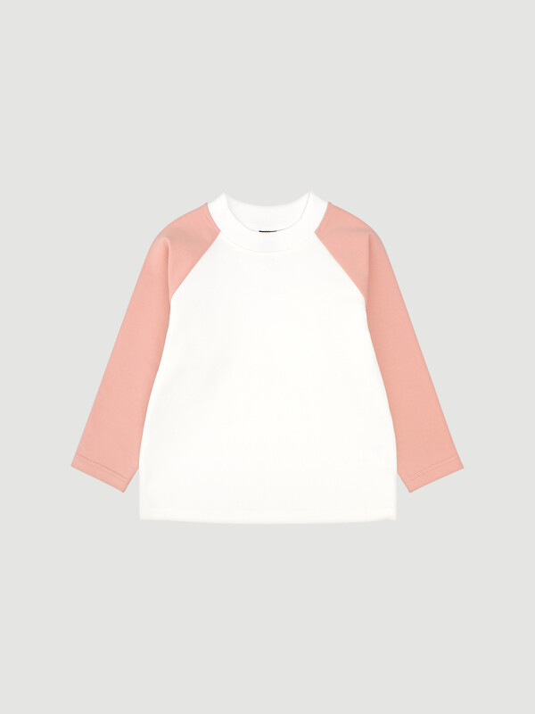 Свитшот с рукавом реглан Mjolk Молочный/Orange Cream