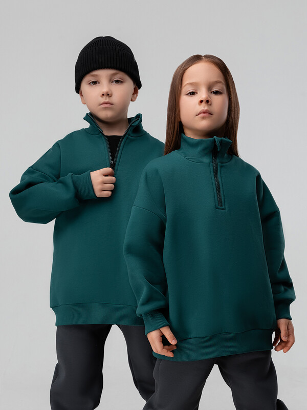 Толстовка полузамок на молнии