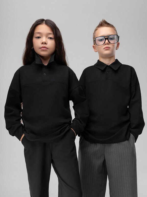 Лонгслив - поло ПИКЕ