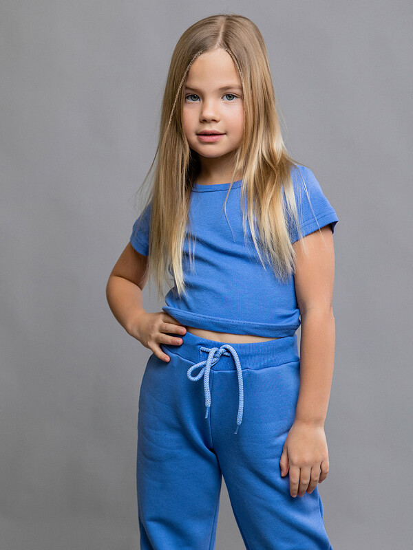 Футболка укороченная с коротким рукавом (006_БП24)