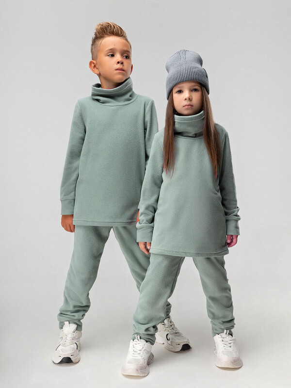 Костюм флисовый с воротником стойкой