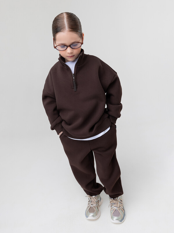 Костюм на полузамке с начёсом