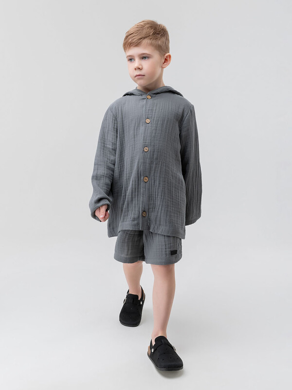 Костюм с капюшоном муслиновый