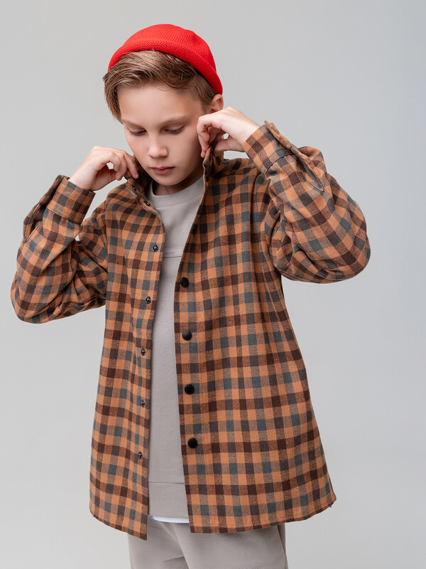 Рубашка фланелевая в клетку