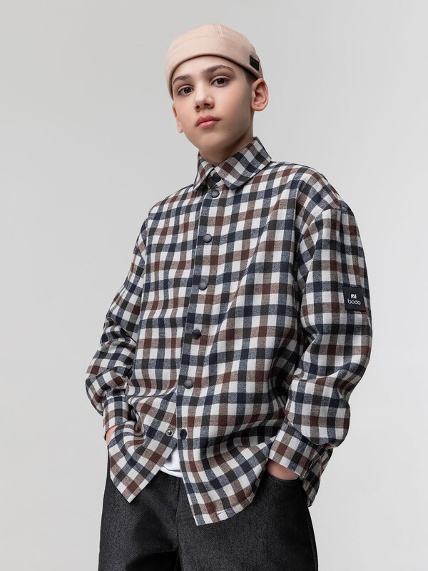 Рубашка фланелевая в клетку