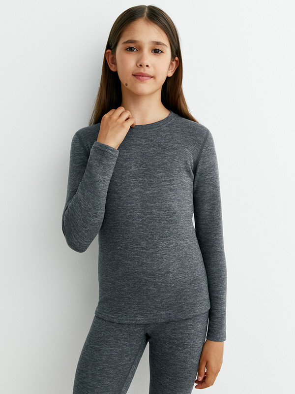 Термолонгслив Термолонгслив OMSA kids 421 3D  Лонгслив для девочки «Термо»