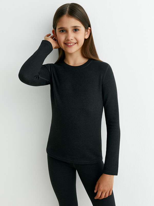 Термолонгслив Термолонгслив OMSA kids 421 3D  Лонгслив для девочки «Термо»