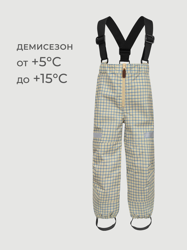Брюки непромокаемые демисезонные Mjolk Graphic Check