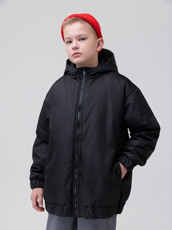 Бомбер с капюшоном