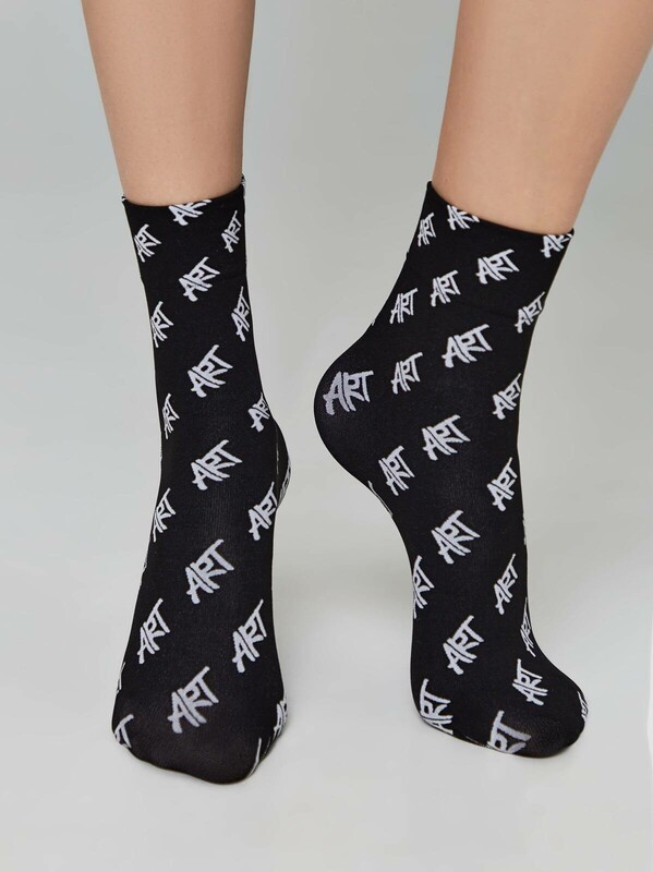 Полиамидные CONTE FANTASY Плотные носки с рисунками «Art»