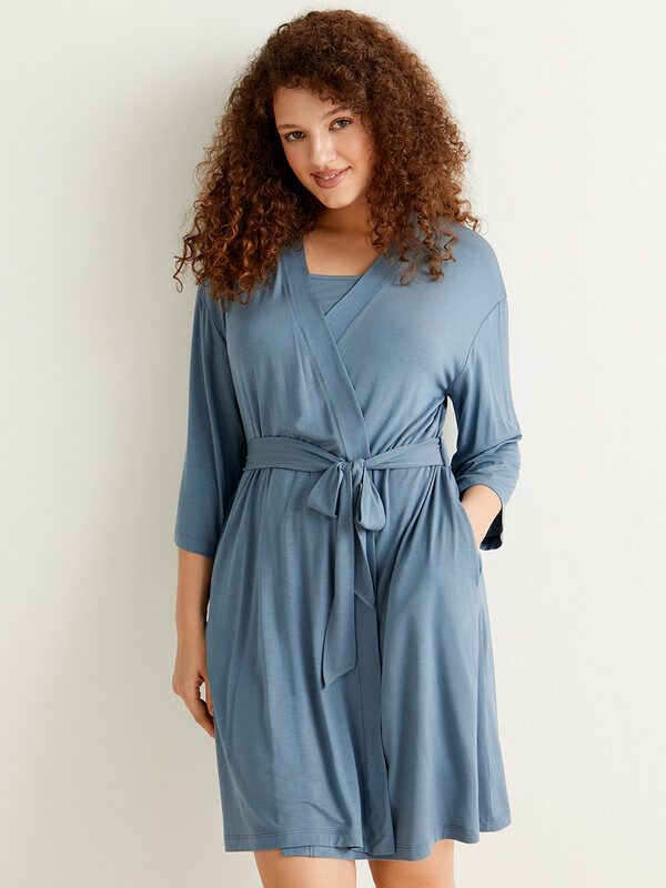 Халаты Халаты DMi_B VISCOSA 0410VI Халат женский (с запахом)