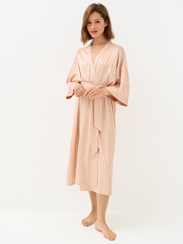 Халаты Халаты OmD 0414D LINE Халат жен.(длинный с запахом жаккард), PL